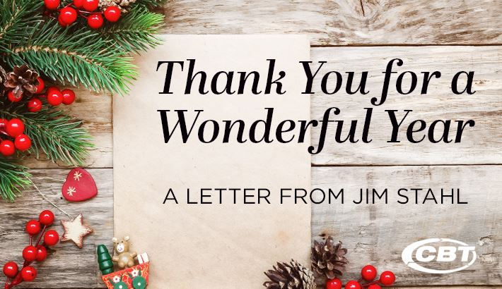 Picture for category Thank You for a Wonderful Year, A Letter from Jim Stahl