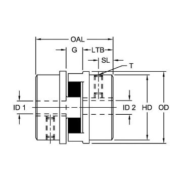 Picture of L190 HUB 1-11/16  3/8X3/16KW LOV